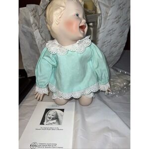 1988 Edwin Knowles Porcelain Doll "Baby Jessica" 11" Tall